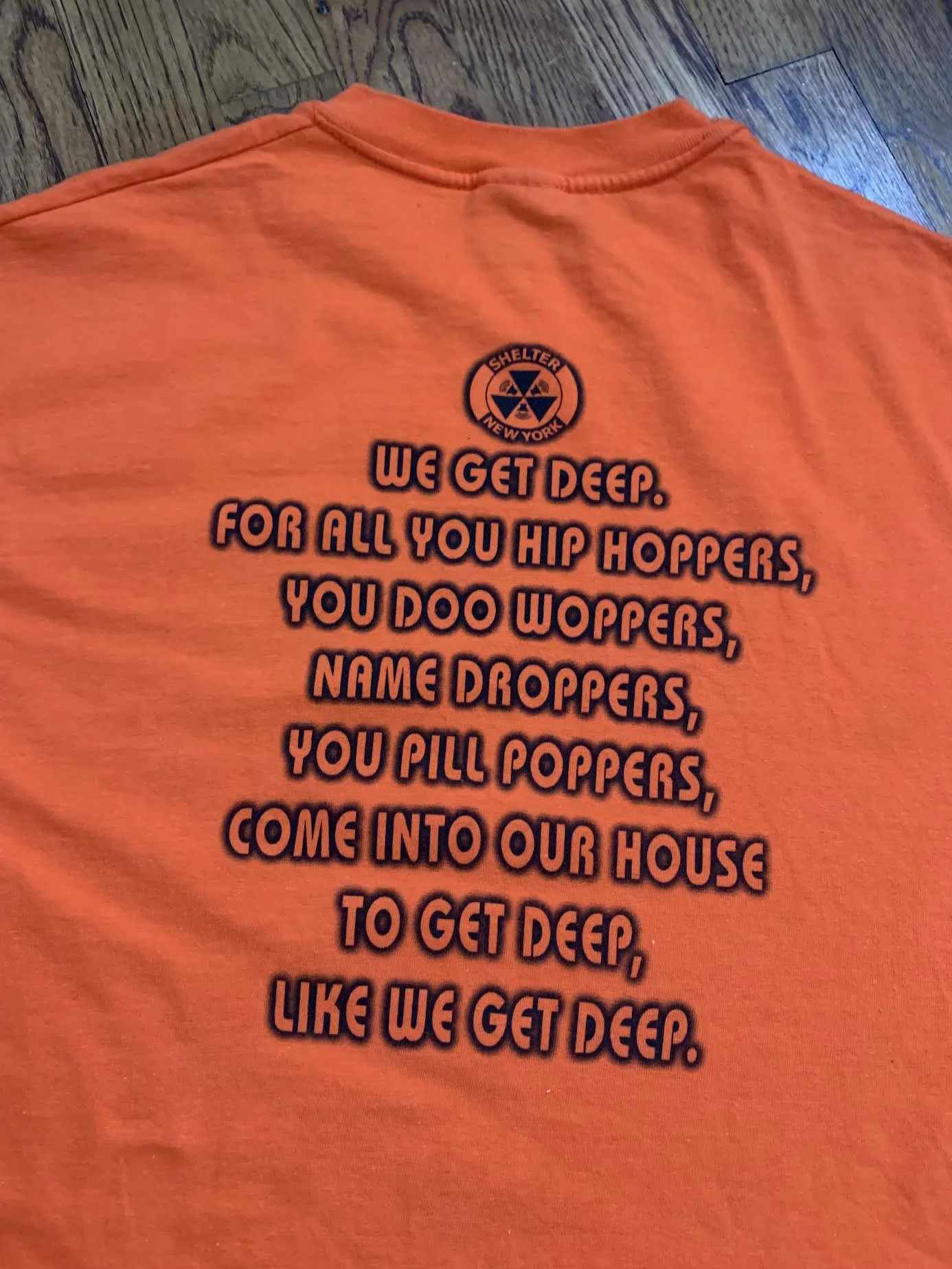 Vintage Shelter NYC 6 Huber St Club T Shirt (Size L) — RootsBK